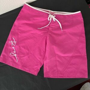Roxy Pink Boardshorts with White Drawstring - junior’s size 5 - NWOT